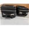 Image 2 : 2 PIECE BLACK LUGGAGE SET, SOLID, ROLLERS 26" + 22"