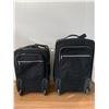 Image 4 : 2 PIECE BLACK LUGGAGE SET, SOLID, ROLLERS 26" + 22"
