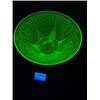 Image 3 : Uranium glass 10" diameter bowl