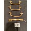 Image 1 : 4 brass vintage pulls