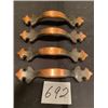 Image 1 : 4 antique copper pulls