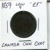 Image 1 : 1859 victoria large cent "low 9"