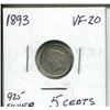 Image 1 : 1893 victoria 5 cents