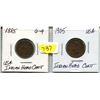 Image 1 : 1885 & 1905 usa indian head cents