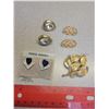 Image 1 : 3 pairs of earrings (pierced) & 1 brooch