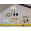 Image 1 : 7 pairs of earrings (5 pierced pictured on the left & 2 pairs clip on pictured right)