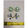 Image 2 : 7 pairs of earrings (5 pierced pictured on the left & 2 pairs clip on pictured right)
