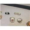 Image 3 : Jewellery lot with heart locket, rings, earrings etc