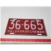 Image 1 : 1946 Sask License Plate