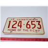 Image 1 : 1973 Sask License Plate 'RCMP'