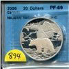 Image 1 : 2006 20 dollars .9999 silver "nahanni national park" pf-69