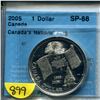 Image 1 : 2005 1 dollar .9999 silver "canada's national flag" sp-68