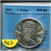 Image 1 : 1967 1 dollar (centennial) ms-62