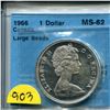 Image 1 : 1966 1 dollar ms-62