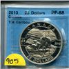 Image 1 : 2013 25 dollars .9999 silver "the caribou" pf-68
