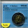 Image 1 : 2018 2 dollars "armistice" ms-60