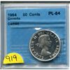Image 1 : 1964 50 cents pl-64 CCCS