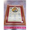 Image 1 : framed canadian fifty cent collection