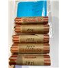 Image 1 : Canada Five Rolls of Circulated Pennies 1 Cent , 1972 to 1975