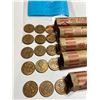 Image 2 : Canada Five Rolls of Circulated Pennies 1 Cent , 1972 to 1975