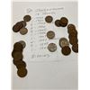 Image 1 : Canada Pennies  1 Cent Pieces 31 Coins one 1932 and others in the 1940s