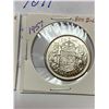 Image 3 : Canada 1954 and 1957 Fifty 50 Cent Piece .800 Silver