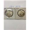Image 1 : Canada 1959 and 1965 Fifty 50 Cent Piece .800 Silver