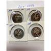 Image 1 : Canada 1976, 1979, 1984 and 1988 Fifty 50 Cent Piece Nickel