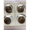Image 4 : Canada 1976, 1979, 1984 and 1988 Fifty 50 Cent Piece Nickel
