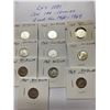Image 1 : Canada Ten .10 Cent Pieces Two for each Year 1960 to 1964 10 Coins .800 Silver