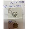 Image 2 : USA 1941 and 1964 Dime 10 Cents 90% Silver