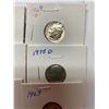 Image 4 : USA Dimes 10 Cents, 1966, 3-1967, 1968, 3-1969, 1975,  9 Coins