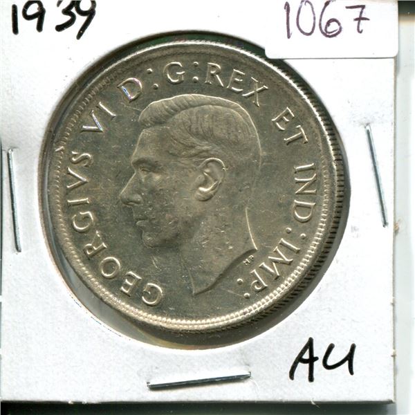 1939 Canadian Silver Dollar