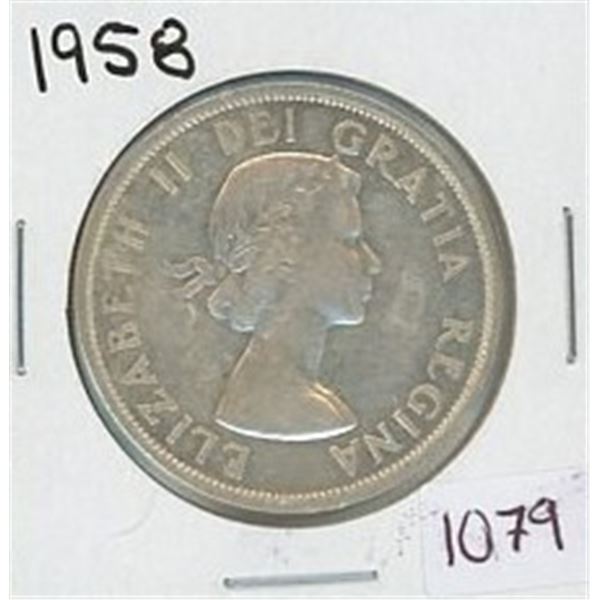 1958 Canadian Silver Dollar