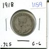Image 1 : 1918 Canadian Twenty-Five Cent Piece