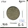 Image 1 : 1920 Canadian Twenty-Five Cent Piece