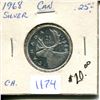 Image 1 : 1968 Canadian Twenty-Five Cent Piece