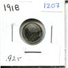 Image 1 : 1918 Canadian Silver Five Cent Piece