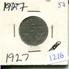 Image 1 : 1927 Canadian Five Cent Piece