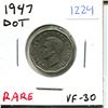 Image 1 : 1947 Dot Rare Canadian Five Cent Piece