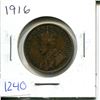 Image 1 : 1916 Canadian Large Cent Piece