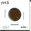 Image 1 : 1945 Canadian One Cent Piece