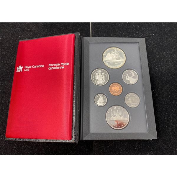 1987 Canada Davis Northwest Passage Anniversary Proof Double Dollar Set