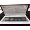 Image 1 : 1908-1998 Canada Commemorative Antique Finish Sterling Silver Proof Set