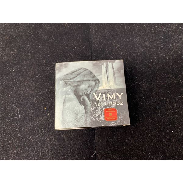 1917-2002 Vimy Ridge Five Cent Sterling Silver Coin