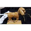 Image 4 : Lot Wooden Dog & Stuffed Toy & Holder