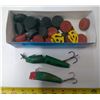 Image 1 : Vintage Fishing Lures & Checker Pieces