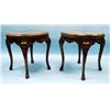 Image 1 : A pair of antique French fruitwood occasional tables. Each c