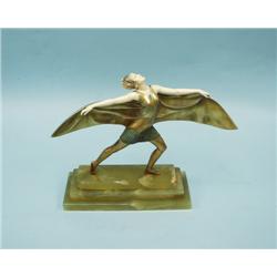 ART DECO - F. PREISS - 19th century French school. "Bat Danc