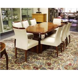 A good Art Deco revival dining room table on geometric desig